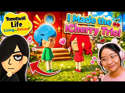 I Made the iCherry Trio in Tomodachi Life! - Tomodachi Life: Living The Dream