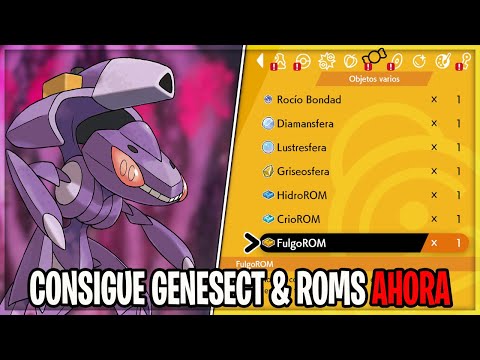 CONSIGUE a GENESECT & todas las ROMS en POKEMON ESPADA y ESCUDO NIEVES de la CORONA