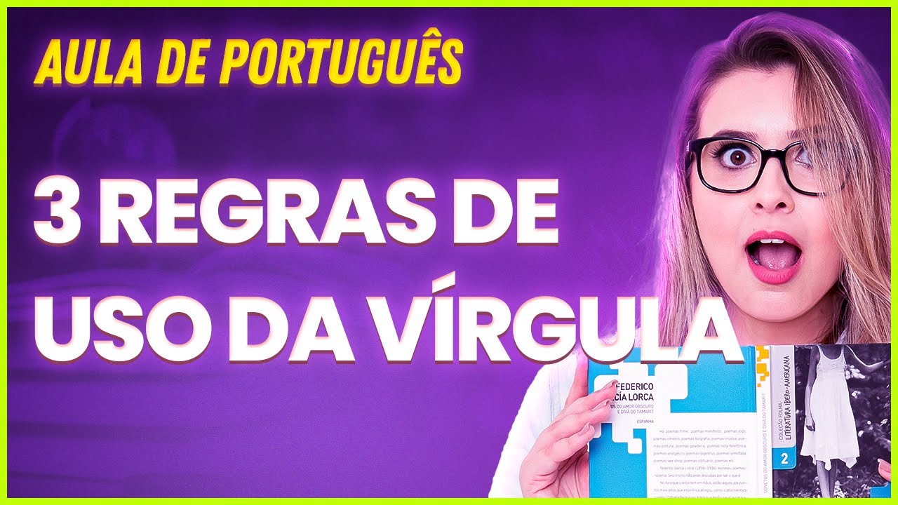 3 REGRAS DE USO OBRIGATÓRIO DA VÍRGULA - Professora Pamba