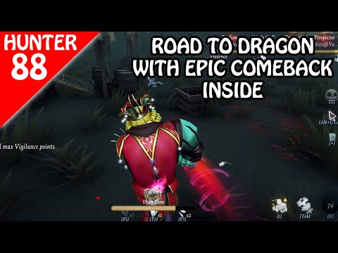 Rushing to Dragon with epic comeback - Hunter Rank #88 (Identity v)