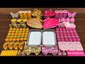 Epic Slime Mixing Challenge Gold Vs Pink Glossy Bubble Pops
