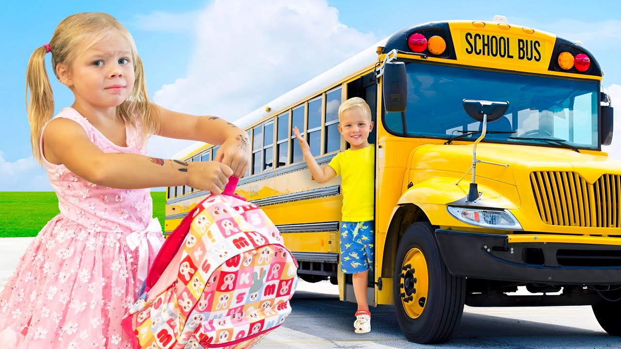 Maggie and Shanti Learn to Share Food and Pretend Cook Toy Food