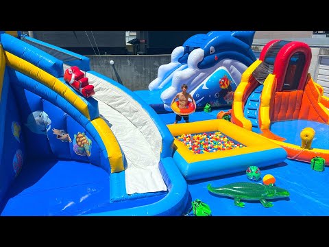 スイミングプール付きベランダ