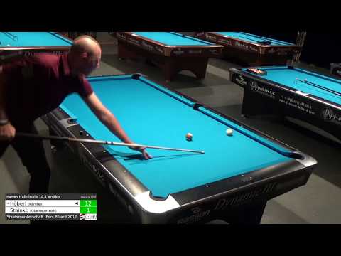 ÖSTM Pool Billard 2017 - 14.1 endlos - Herren Halbfinale - Georg Höberl gg. Armin Stainko
