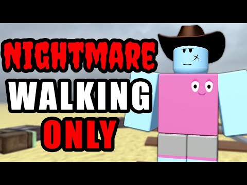 Can I beat Dead Rails NIGHTMARE Mode by Walking?! (Roblox)