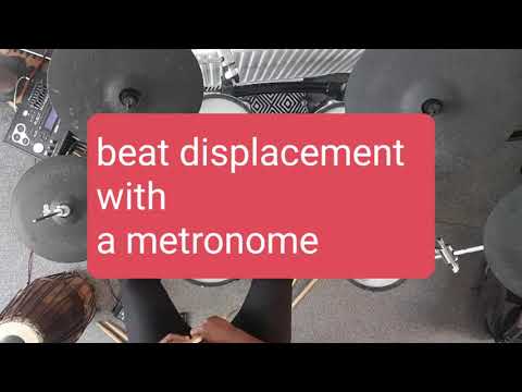 how to play  a beat displacement /starting 1 beat after the downbeat (The one)#drums