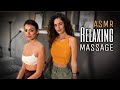 ASMR Massage For Stress Relief Head Back Leg Relaxation