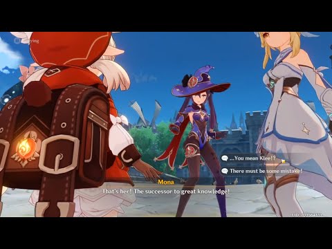 Mona And Klee First Meet | The Astrologist Vs The Sucessor | Genshin Impact