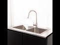 Kitchen Cabinet with 2 bowl stainless sink ( SUS 304 grade)-9