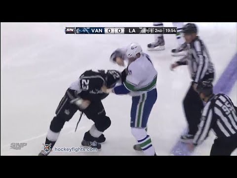 Ryan Kesler vs Dustin Brown Jan 13, 2014
