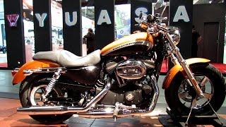 2014 Harley-Davidson Sportster 1200 Custom Walkaround - 2013 EICMA Milan Motorcycle Exibition