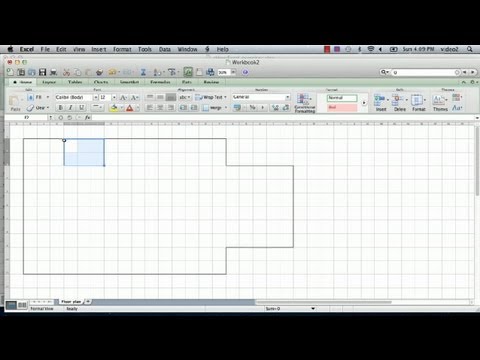 , title : 'How to Make a Floorplan in Excel : Microsoft Excel Tips