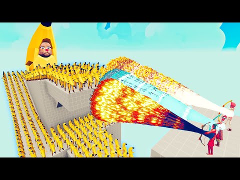 100x BANANA CAT + 2x GIANT vs 3x EVERY GOD - Totally Accurate Battle Simulator TABS