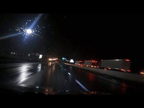 Driving In The Rain At Night ASMR - No Ads during video