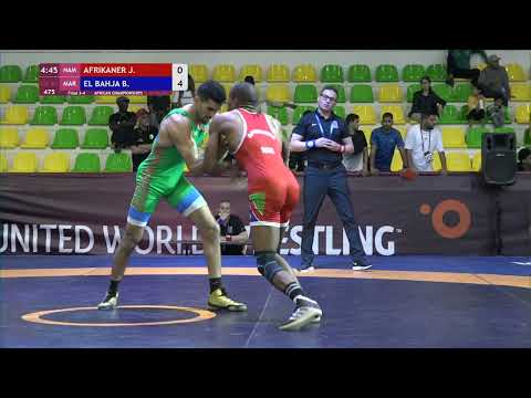 BRONZE GR - 67 kg: J. AFRIKANER (NAM) v. B. EL BAHJA (MAR)