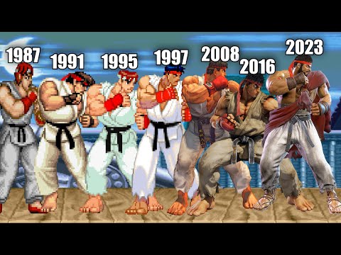 Evolution of Street Fighter Characters - 1987 to 2025