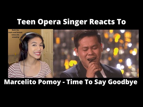 Teen Opera Singer Reacts To Marcelito Pomoy - Time To Say Goodbye (America's Got Talent)