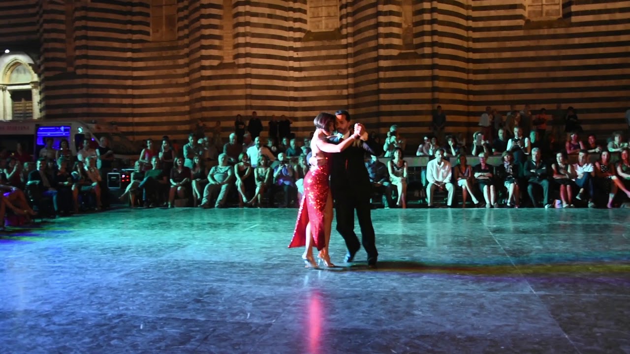 Gustavo Rosas. Milonga con Gisela Natoli en Orvieto Tango Festival.Junio 2018.Italia.