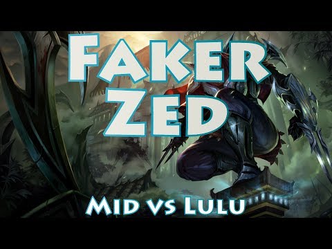 SKT T1 Faker, Zed Mid vs Lulu