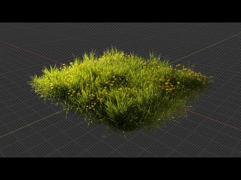 Create Realistic Grass In One Minute | Blender Tutorial