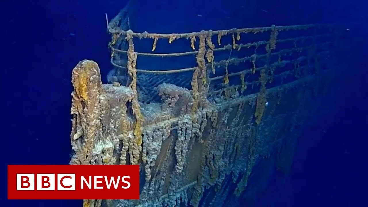 Sub dive reveals Titanic decay - BBC News thumnail