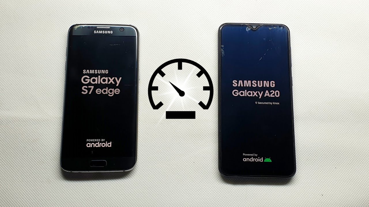 Samsung Galaxy S7 Edge vs Galaxy A20  -Speed Test 2021!