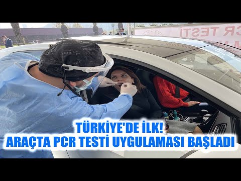 Türkiye'de bir ilk! Araçta PCR testi uygulaması başladı. (Detaylar açıklama bölümünde)