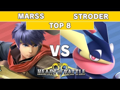 Heart of Battle -  Marss (Ike) vs Stroder (Greninja) Top 8 Losers - Smash Ultimate