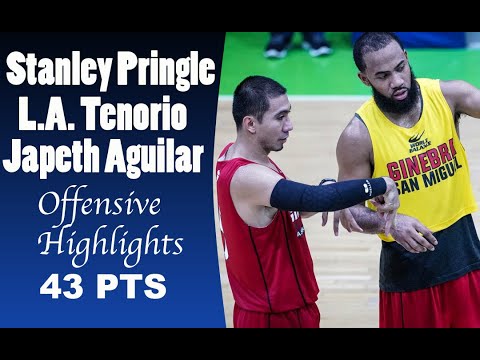 LA Tenorio Stanley Pringle Japeth Aguilar  Highlights vs Magnolia Hotshot (2019.07.07)|43 POINTS