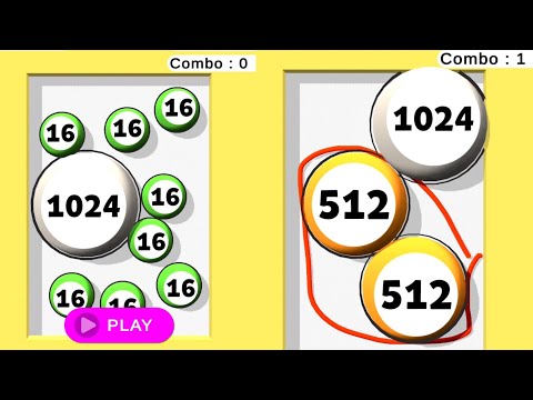 Surround And Merge - Drop To Merge Math Games (Balls 2048 3d) Number Goal= Gameplay Part 2