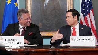 HISTORIC MOMENT: U.S. Secretary of State Rubio Signs Mineral Rights Deal with EU Commissioner | AC15