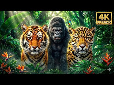 Winter Forest River in 4K HDR ❄️ Relaxing Water Sounds & Birdsong for Sleep, Study #wildlife #4K