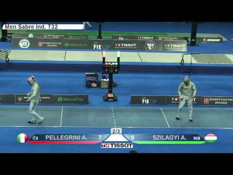 FE M S Individual Moscow RUS GP 2016 T32 09 blue SZILAGYI HUN vs PELLEGRINI ITA