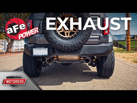 2021+ Bronco Exhaust for 2.3L & 2.7L w/ Carbon Tips | aFe Power Vulcan