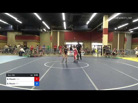 70 Lbs Rr Rnd 5 - Brooklyn Rauen, Force Elite Wrestling Club Vs Bella Reyes, Top Dog Wrestling Clu