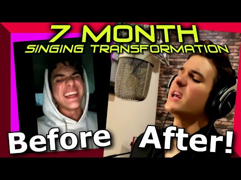 BEFORE And AFTER - 7 Month Singing Transformation - Vinny Angeli - Careless Whisper - Ken Tamplin