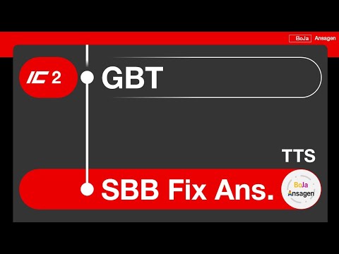 SBB Fix Ansagen | Gotthard-Basistunnel | TTS | BoJa Ansagen
