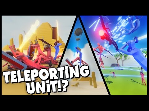 NEW TELEPORTING UNIT, Sticky Balloon Man, Below The Neon Map! - Totally Accurate Battle Simulator