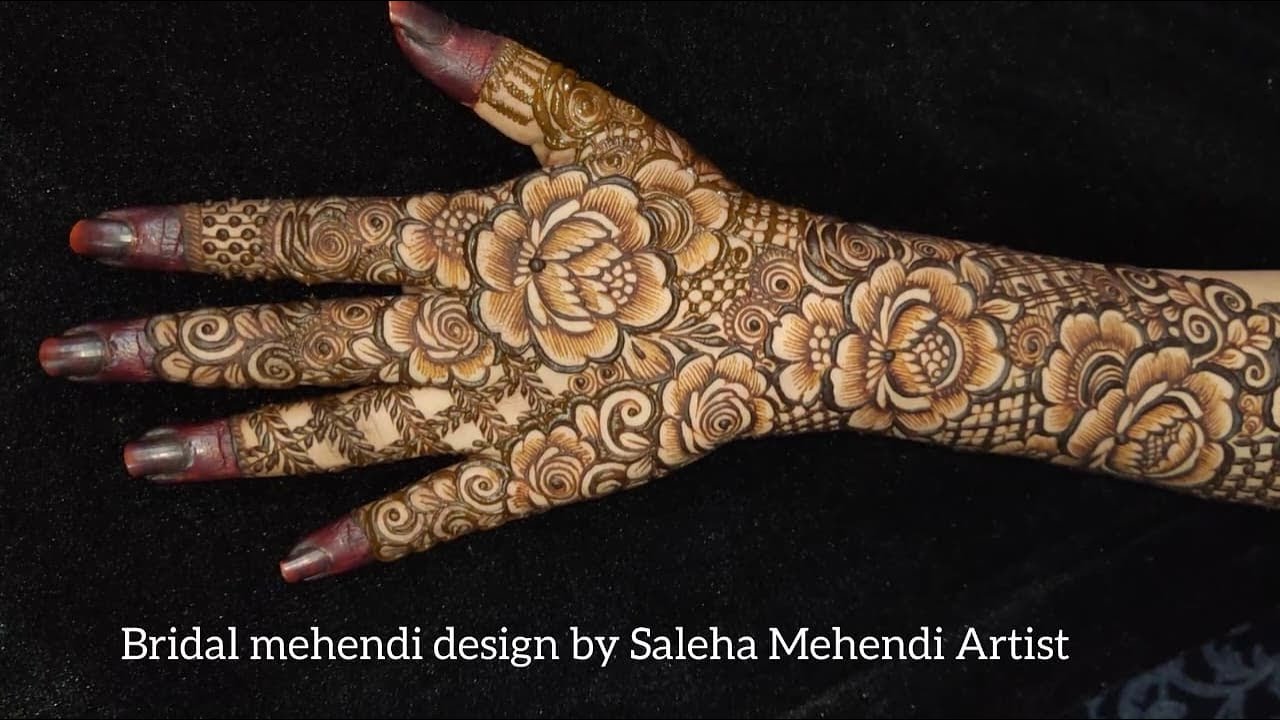Bridal mehndi design full tutorial by mehendi_tales #henna #bridalmehndi #hyd #trending #design