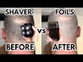 ELECTRIC SHAVER Vs FOIL SHAVER For BALD HEAD SHAVING Comparison