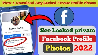 How to See Profile  Photos of Locked Facebook profile 2023?  View Locked profile Picture