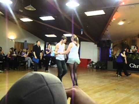 Christchurch Ceroc Champs 2012 - Under 25 Intermediate Emma & Chris