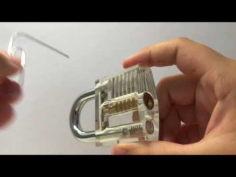 How to pick a lock with 2 paper clips