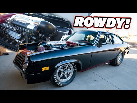 4.5L Whipple Supercharged 427CI LS Swapped Chevy Vega First Drive!
