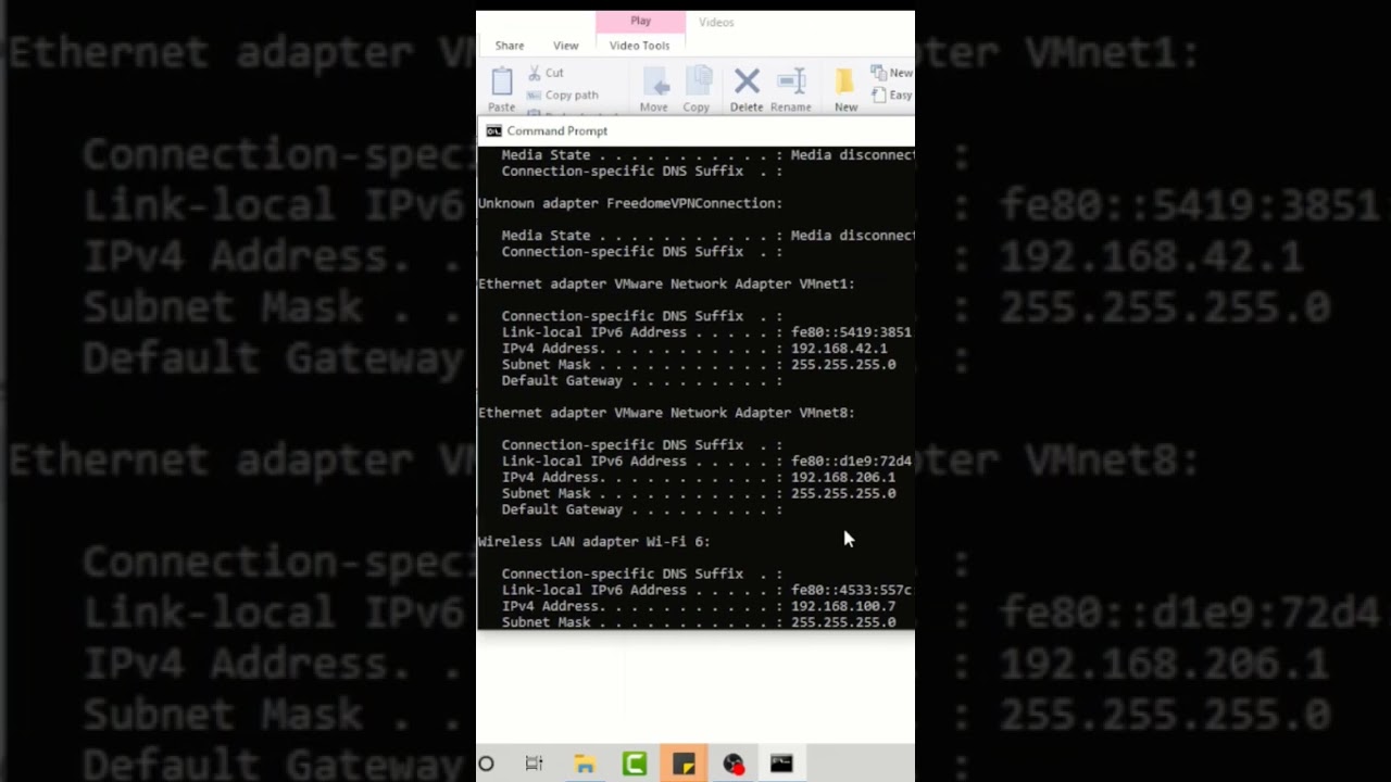 How to find IP address by CMD? #computer #windows10 #shortvideo