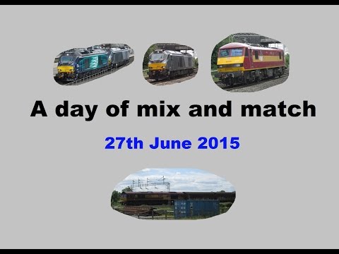 DRS 68009 + CHIL 68010 / CHIL 68012 swap | 90037 back to Crewe | Many locations - 27th June 2015