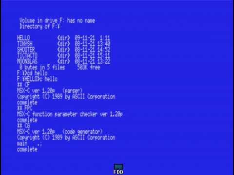 MSX-DOS Programming in openMSX