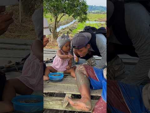 Make delicious food for parents in the rice fields🤤 #591 #KOOKIKO