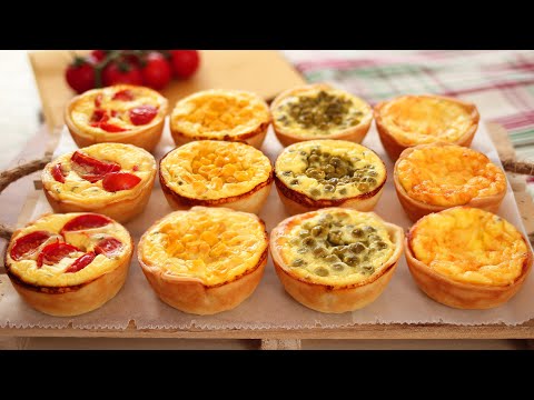 CESTINI SALATI da Buffet con Verdure - Antipasti di Pasta Brisee - Un impasto mille idee