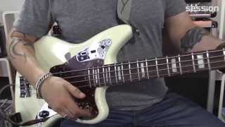 Video thumbnail for FENDER American Standard Jaguar Bass OWT by session